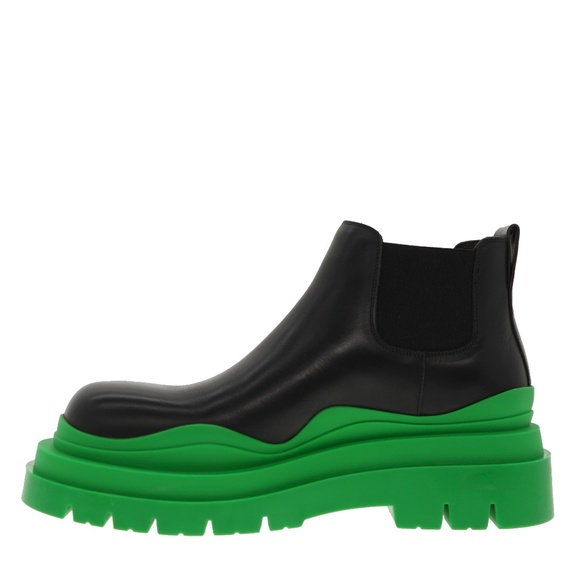 Bottega Veneta Men’s Tire Ankle Boots Military Calf Black Leather Size 12 US New - Picture 6 of 9